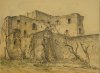 1935 - Edifici a Napoli con alberi e muro